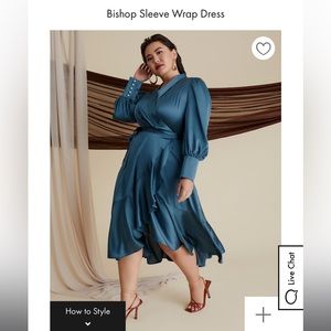 Eloqui wrap satin dress